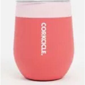 Corkcicle Soft-Touch 12oz. (355ml.) Color Block Pink Stemless Cup